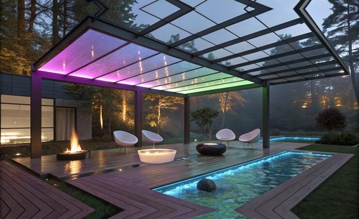 Outdoor living space built by Heavenly Outdoor in Katy, Texas