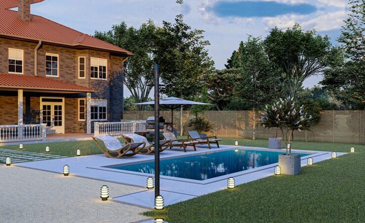 Outdoor living space built by Heavenly Outdoor in Spring, Texas